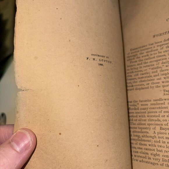 Antique 1886 Leisure Hour Liberty Vol 3 No 192 Artistic Embroidery / Ella Church - Picture 6 of 12